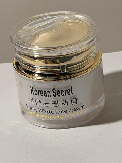BISMID KOREAN SECRET SNOW WHITE Face Cream BISMID CRÈME DE VISAGE ÉCLAIRCI... -
