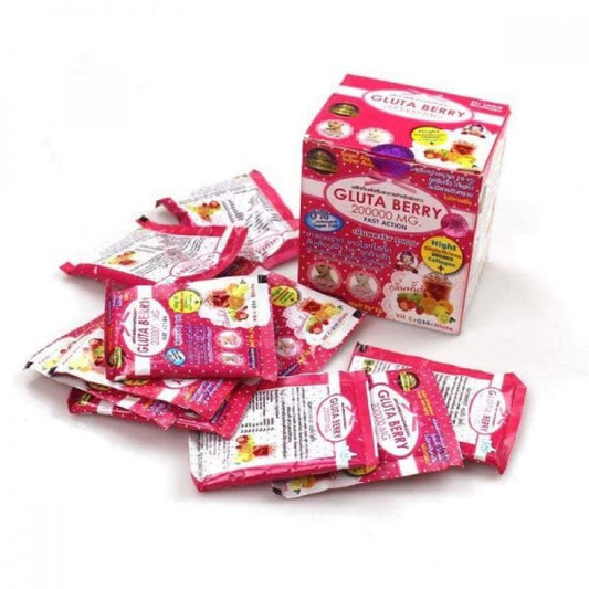POUDRE DE GLUTATHIONE BLANCHISSANTE BUVABLE GLUTA BERRY 200000 MG